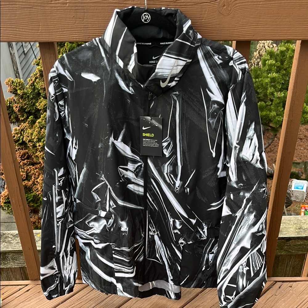 Nike Black and White Shield Jacket